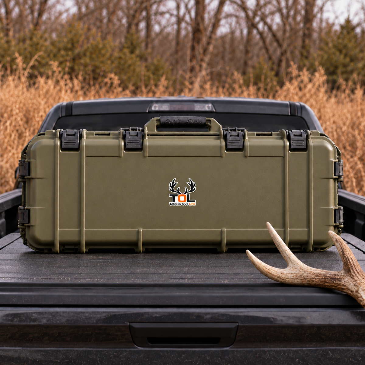 Tagged Out Life TOL Logo Sticker – Hunter Orange Edition