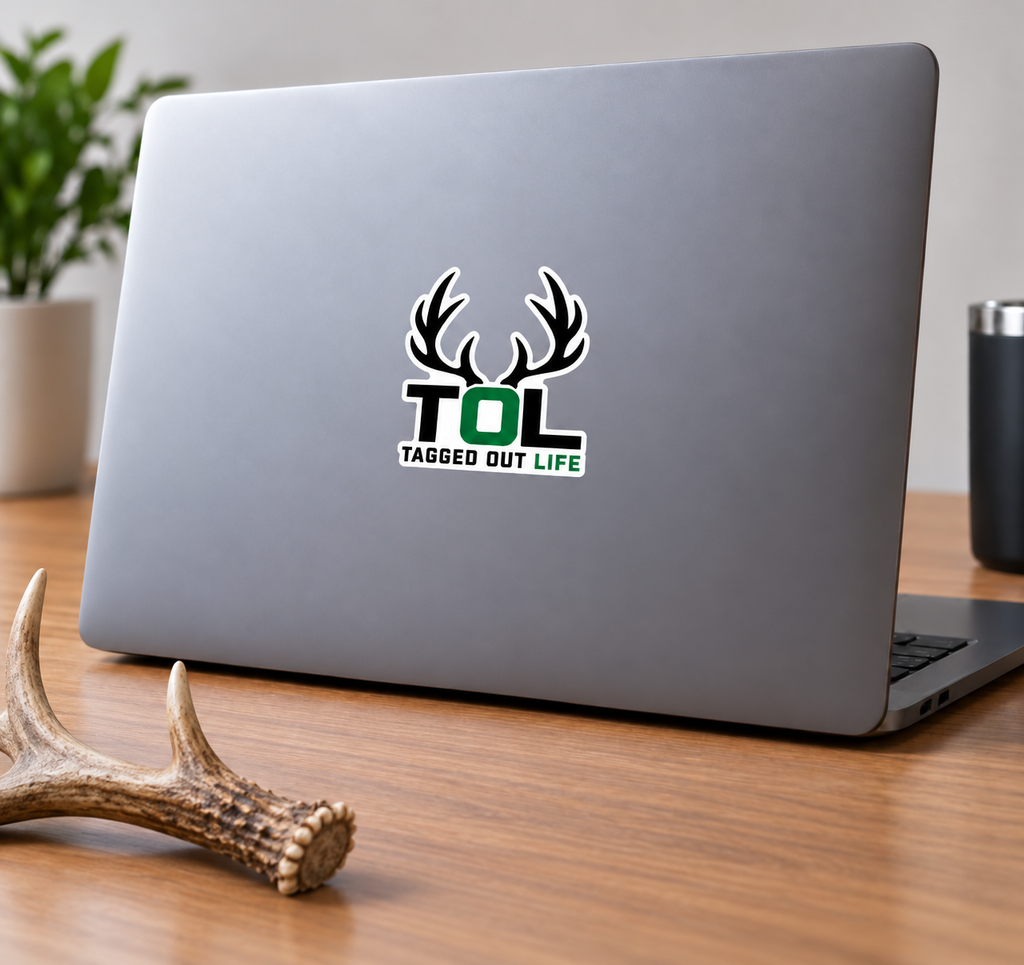Tagged Out Life TOL Logo Sticker – Kelly Green Edition